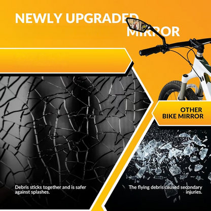 Regulowane lusterko wsteczne rowerowe obracane o 360