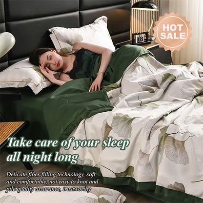 🎈✨Zmywalna, lodowata, oddychająca kołdra letnia w 4-częściowym zestawie