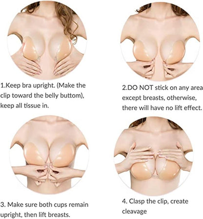 👙 Niewidoczny biustonosz samoprzylepny typu push-up