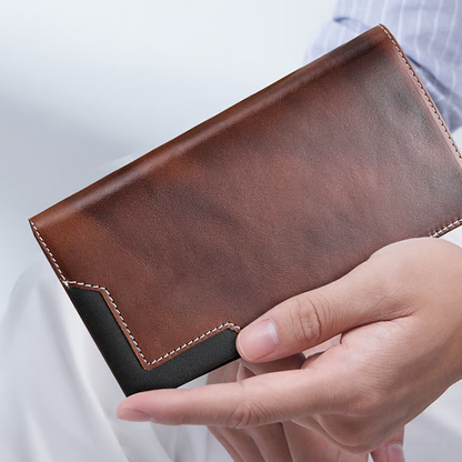 Długi portfel męski w stylu vintage