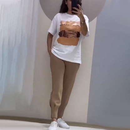 💥🍃 Elegancki, swobodny, dwuczęściowy komplet – wygodny i stylowy ✨