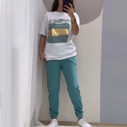 💥🍃 Elegancki, swobodny, dwuczęściowy komplet – wygodny i stylowy ✨