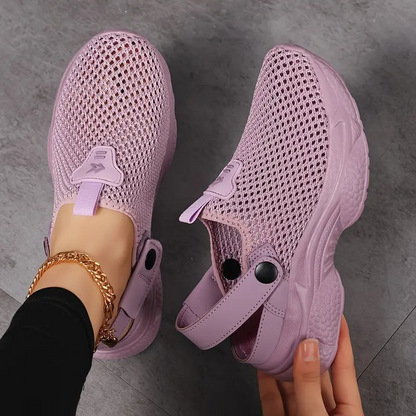 Oddychające, siateczkowe trampki damskie