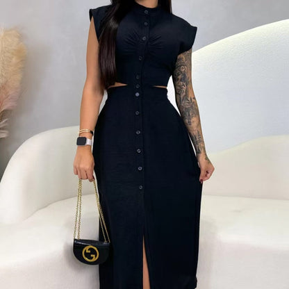 【S-2XL】👗Elegancka sukienka damska z rozcięciem