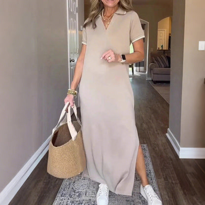 Spódnica damska maxi z rozcięciem na boku