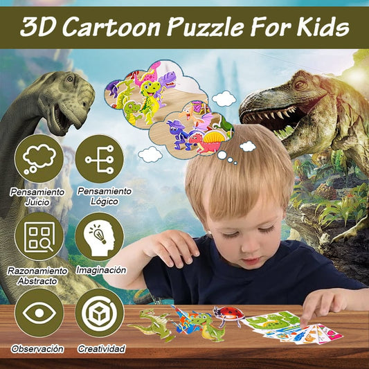 🎁Ostatni dzień promocji - 50% zniżki🔥Edukacyjne puzzle 3D z kreskówek z 2025 roku