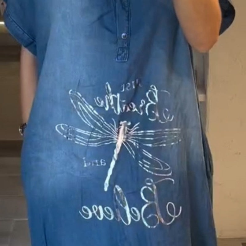 💖Lekka, swobodna sukienka z dekoltem w kształcie litery V