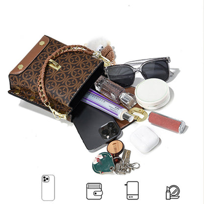 Damska modna skórzana torba crossbody