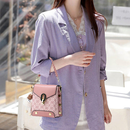 Damska modna skórzana torba crossbody