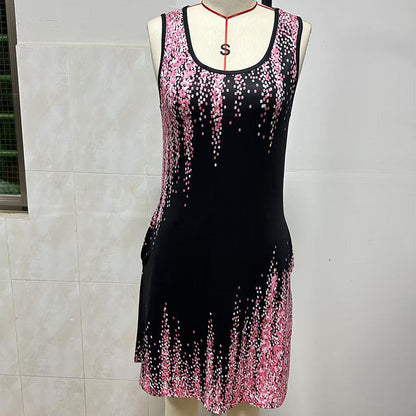 ✨Modna, bezrękawa sukienka damska z nadrukiem🦋