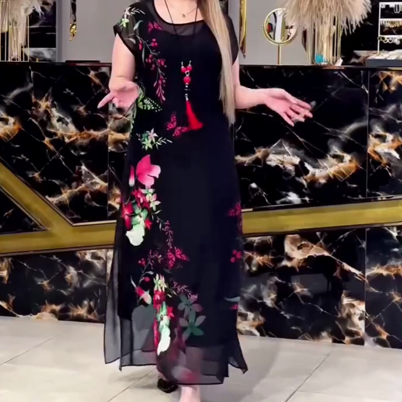👗Eleganckie sukienki z tiulu w kwiaty dla kobiet🌸