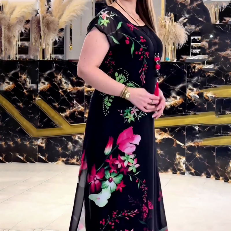 👗Eleganckie sukienki z tiulu w kwiaty dla kobiet🌸