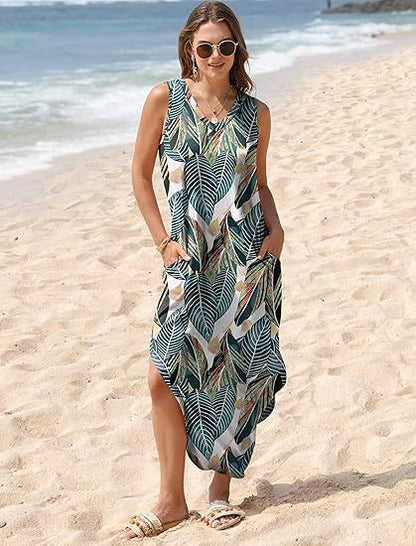 【M-3XL】🏖️Letnia sukienka plażowa z nadrukiem