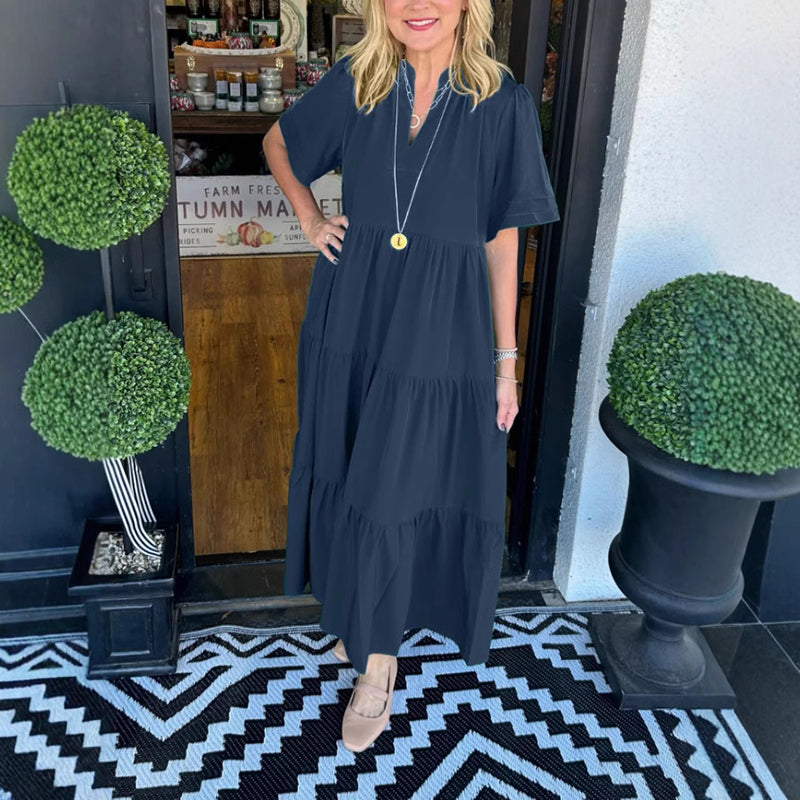 💐 Elegancka długa spódnica damska, bogata w warstwy, luźna i wygodna