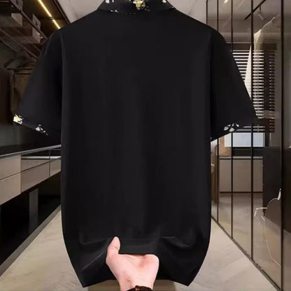 Męska koszula z krótkim rękawem i nadrukiem