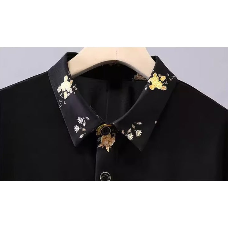 Męska koszula z krótkim rękawem i nadrukiem