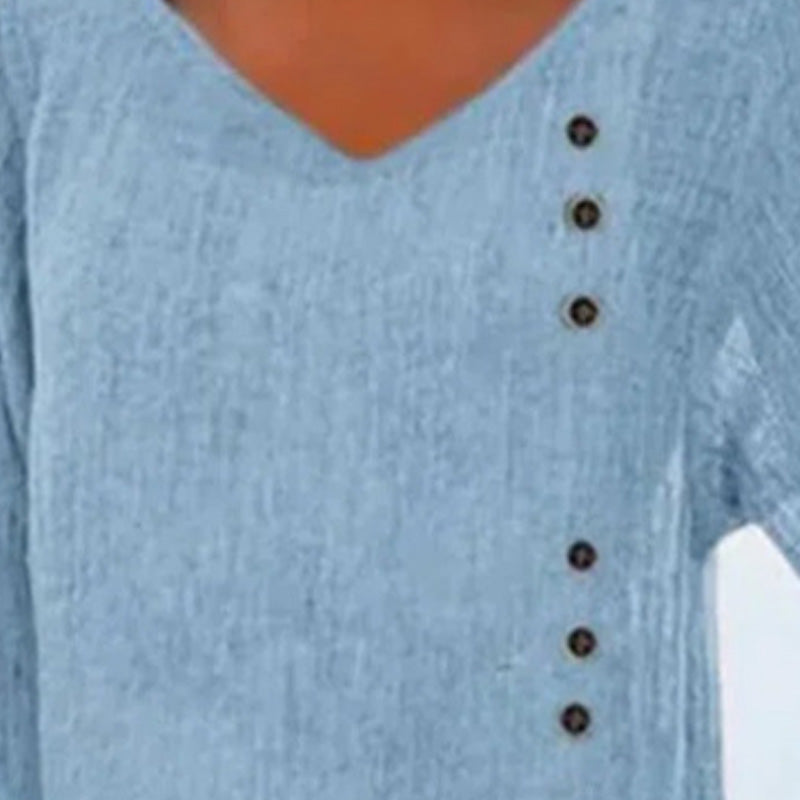 ✨Nowy, romantyczny, szykowny, luźny top damski z dekoltem w serek