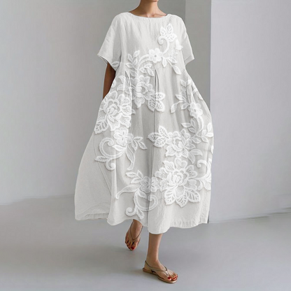 🔥Wygodna sukienka maxi wykonana ze 100% lnu