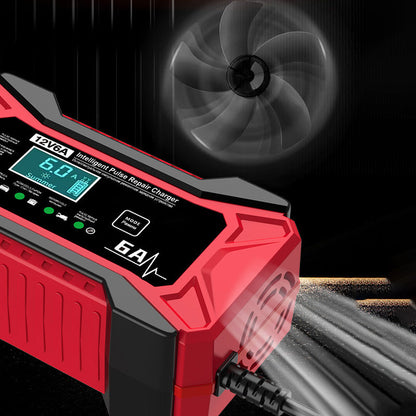 🔥 Inteligentna ładowarka akumulatorów do samochodu i motocykla - 220 V - wtyczka EU 🚗⚡