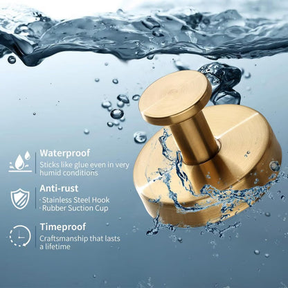 Hak ścienny z przyssawką ze stali nierdzewnej