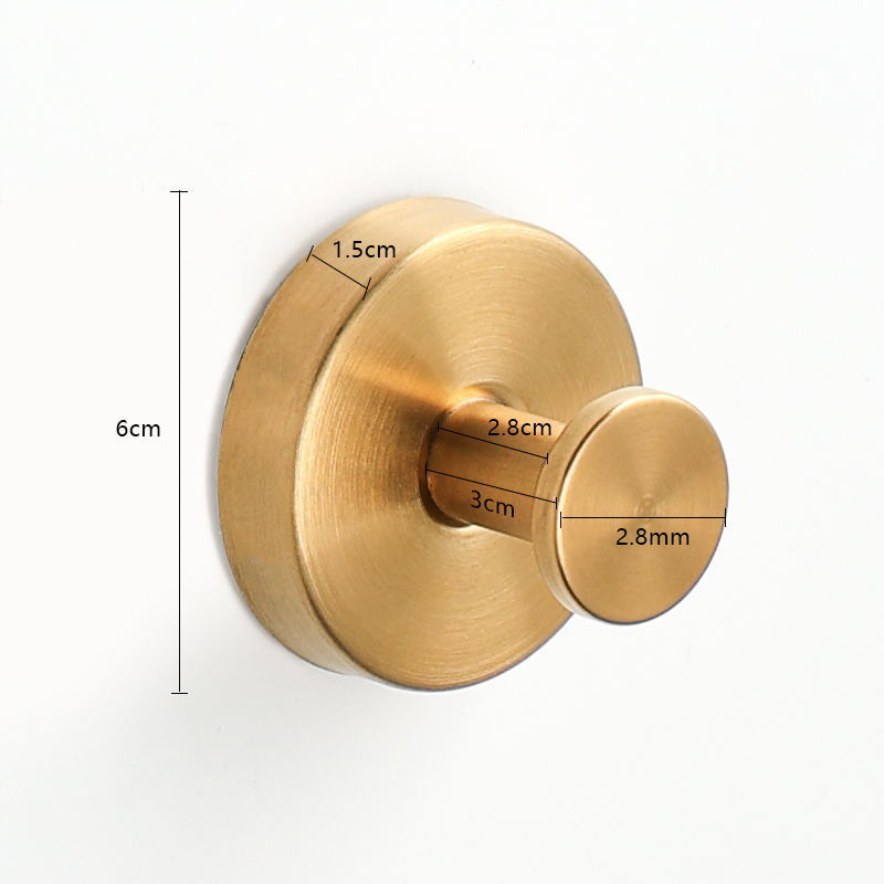 Hak ścienny z przyssawką ze stali nierdzewnej