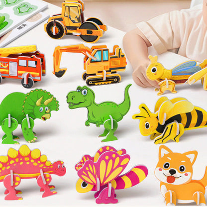 🎨Edukacyjne puzzle 3D dla dzieci