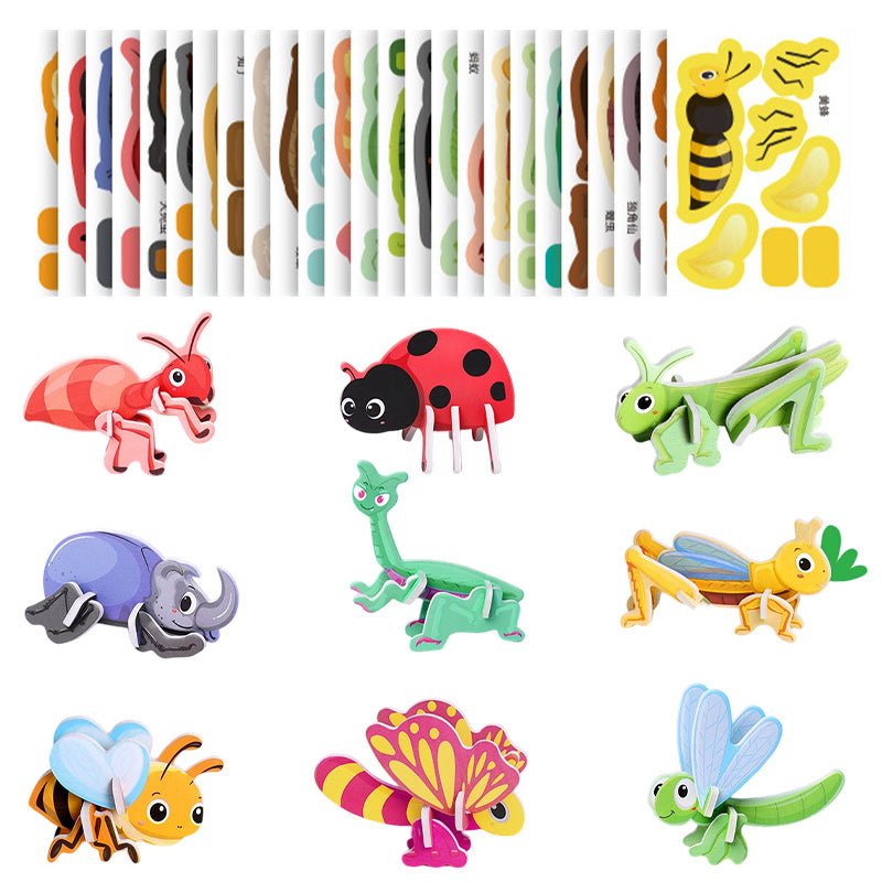 🎨Edukacyjne puzzle 3D dla dzieci