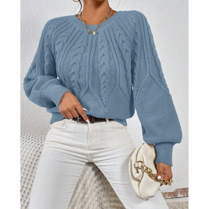 【S-2XL】✨Damska bluzka dzianinowa z długim rękawem i swobodnym krojem