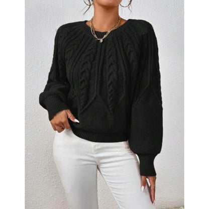【S-2XL】✨Damska bluzka dzianinowa z długim rękawem i swobodnym krojem