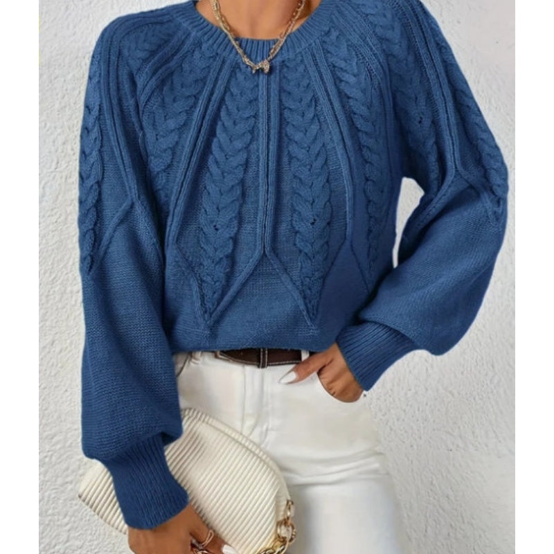 【S-2XL】✨Damska bluzka dzianinowa z długim rękawem i swobodnym krojem