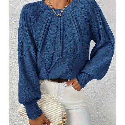 【S-2XL】✨Damska bluzka dzianinowa z długim rękawem i swobodnym krojem