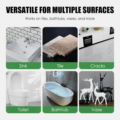 Potężny zestaw do naprawy porcelany – podwójna tubka