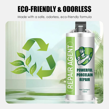 Potężny zestaw do naprawy porcelany – podwójna tubka