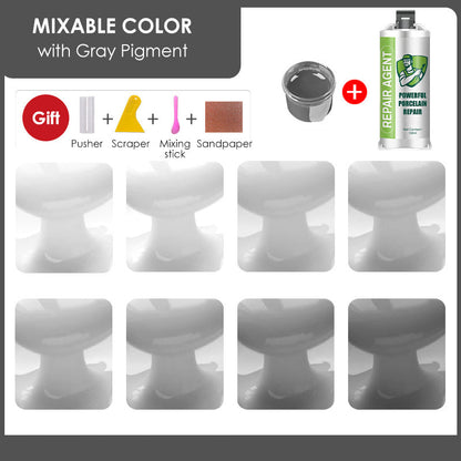 Potężny zestaw do naprawy porcelany – podwójna tubka