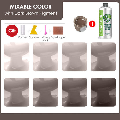 Potężny zestaw do naprawy porcelany – podwójna tubka