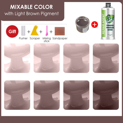 Potężny zestaw do naprawy porcelany – podwójna tubka