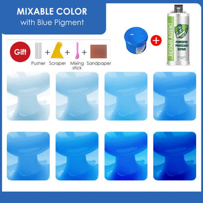 Potężny zestaw do naprawy porcelany – podwójna tubka