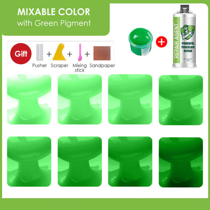 Potężny zestaw do naprawy porcelany – podwójna tubka