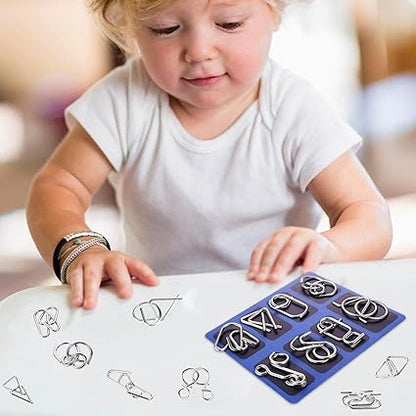 🔥Edukacyjne zabawki intelektualne Zabawki IQ, metalowe łamigłówki łamigłówki