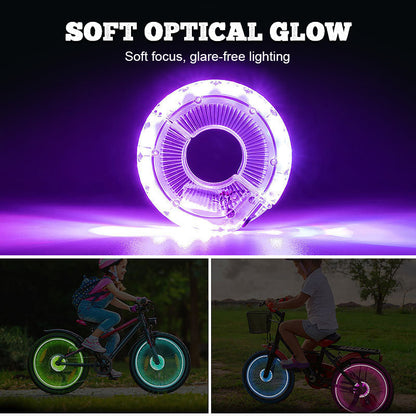 🌈 Kolorowa lampa na piastę roweru 🚴‍♂️💡