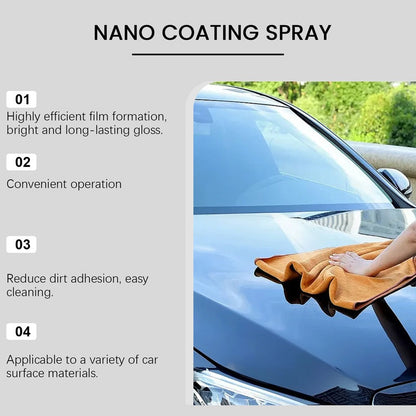 🚗 KUP 2, OTRZYMAJ 1 GRATIS! ✨Spray do polerowania samochodu + ściereczka z mikrofibry – przywraca połysk i chroni lakier w kilka minut, formuła odporna na zarysowania ☀️
