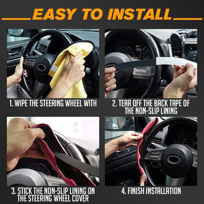 💥Ograniczona czasowo promocja💥Antypoślizgowa osłona kierownicy samochodowej🚗