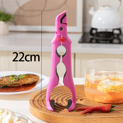 🍽️ Uniwersalny silikonowy uchwyt 3 w 1 – bezpieczne trzymanie misek i talerzy bez poparzeń!