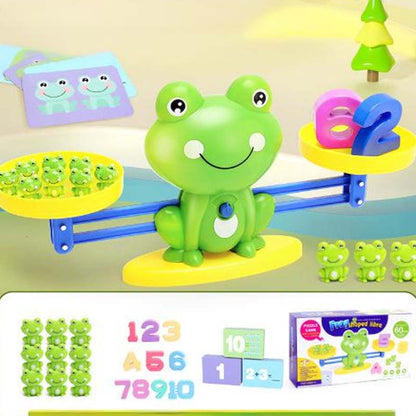 🐸Zestaw zabawek dla dzieci z kreskówkowymi zwierzętami i wagą