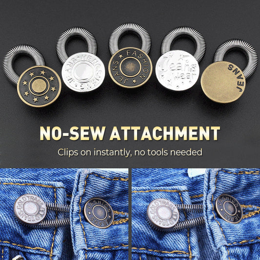 🏆Sprężynowy metalowy guzik do przedłużania paska w dżinsach🔩👖