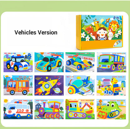 🧩🎨 Zrób to sam: Naklejki 3D EVA dla dzieci🎁