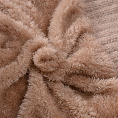 🔥Nowa oferta – stylowa, gruba czapka zimowa z dzianiny – z ciepłą osłoną na twarz i szalikiem