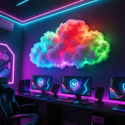 ⚡☁️ ️Domowa dekoracja świetlna LED Thundercloud USB ✨🌈