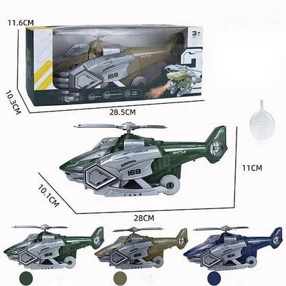 Gorąca wyprzedaż, zabawka LED transformujący helikopter dinozaura