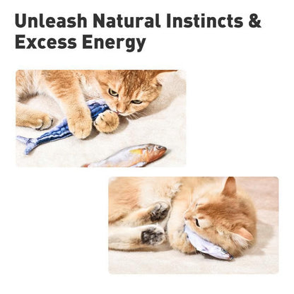 🐈Realistyczna skacząca ryba dla kotów